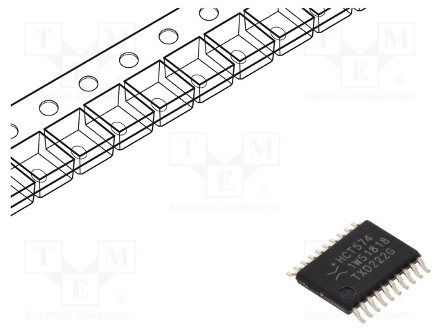 IC: digital; octal,D flip-flop; Ch: 8; CMOS; HCT; SMD; TSSOP20