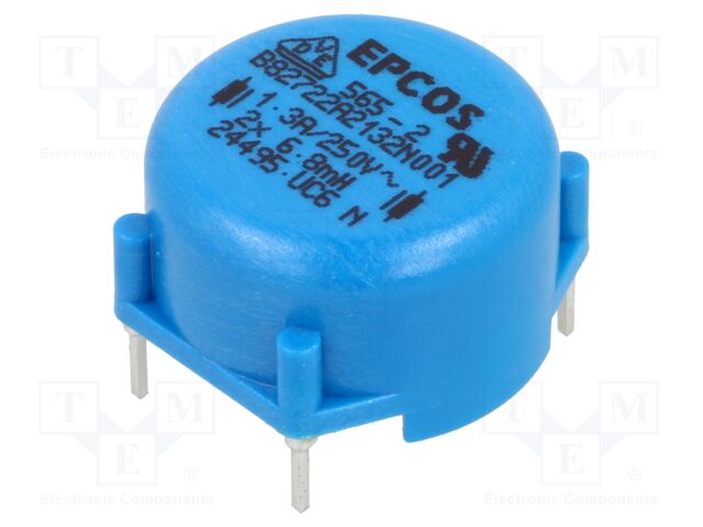 Inductor: wire with current compensation; THT; 6.8mH; 1.3A; 230mΩ