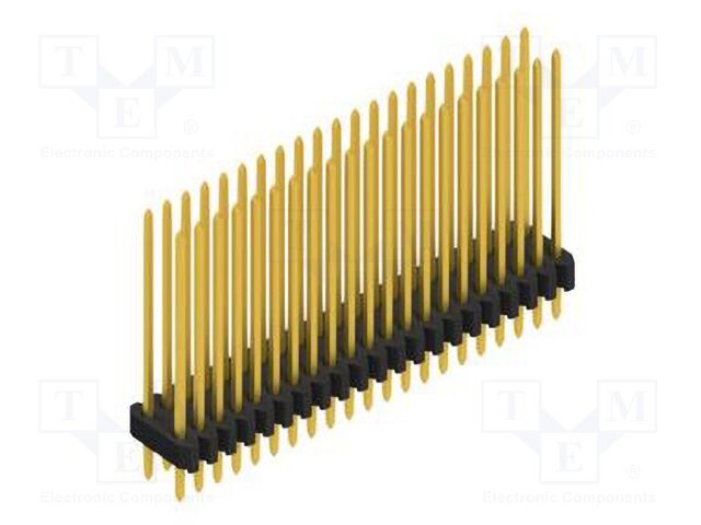 Connector: pin strips; pin header; male; PIN: 42; 1.27mm; THT; 2x21