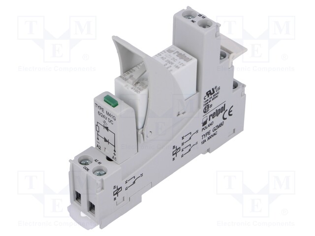 Relay: interface; SPDT; Ucoil: 12VDC; 16A; 16A/250VAC; 16A/24VDC