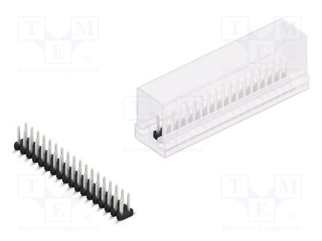 Connector: pin strips; pin header; male; PIN: 36; 2mm; SMT; 2x18