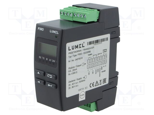 Counter: electronical; pulses; -99999÷99999; IP40; 45x120x100mm