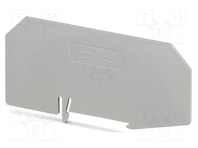 Separating plate; L: 54mm; W: 2mm; H: 102mm; Body: grey