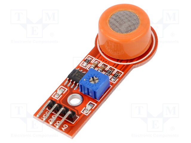 Sensor: gas level; 5VDC; MQ-3; alcohol