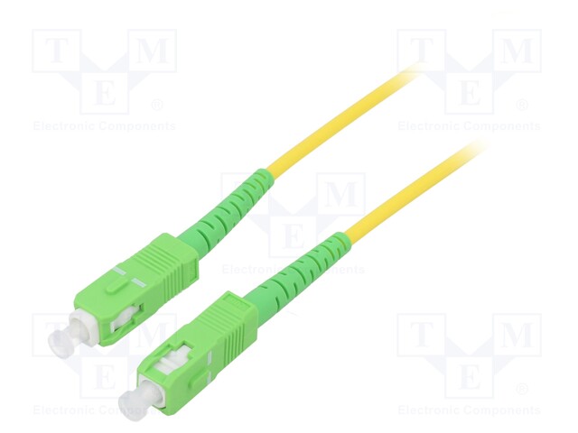 Fiber patch cord; OS2; SC/APC,both sides; 5m; LSZH; yellow