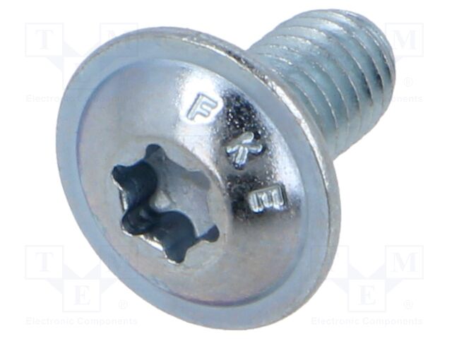 Screw; with flange; M5x10; 0.8; Head: button; Torx®; TX25; steel