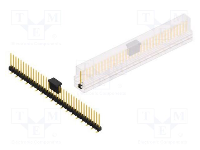 Connector: pin strips; pin header; male; PIN: 36; 2.54mm; SMT; 1x36