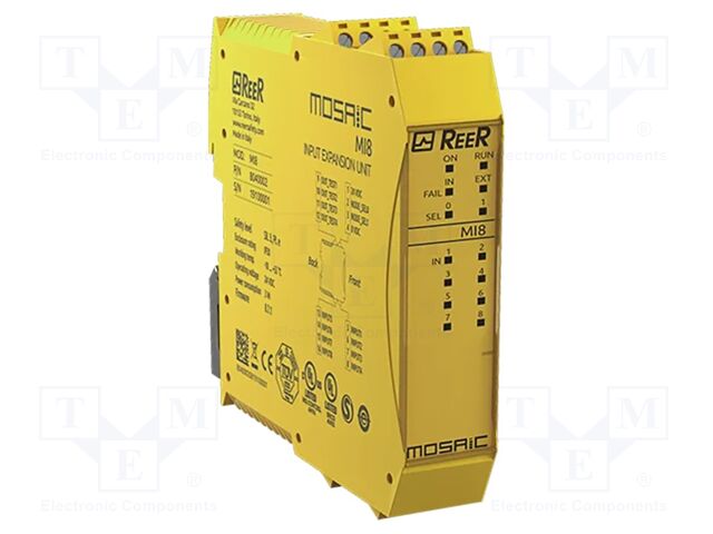I/O extension module; 24VDC; IN: 8; OUT: 4; for DIN rail mounting