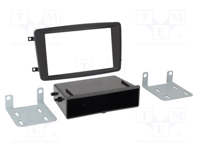 Radio frame; Mercedes; 2 DIN; black