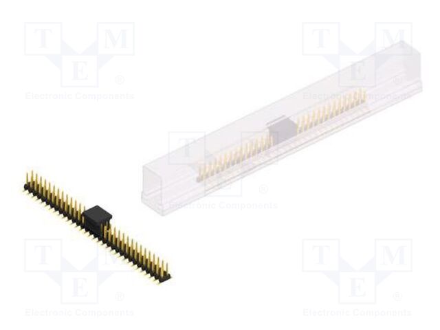 Connector: pin strips; pin header; male; PIN: 64; 2mm; SMT; 2x32