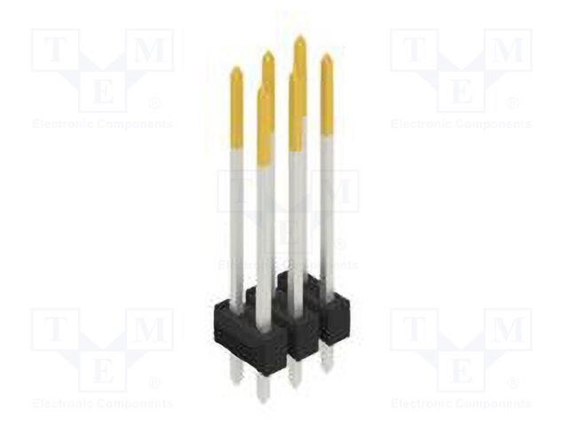 Connector: pin strips; pin header; male; PIN: 6; 2.54mm; THT; 2x3