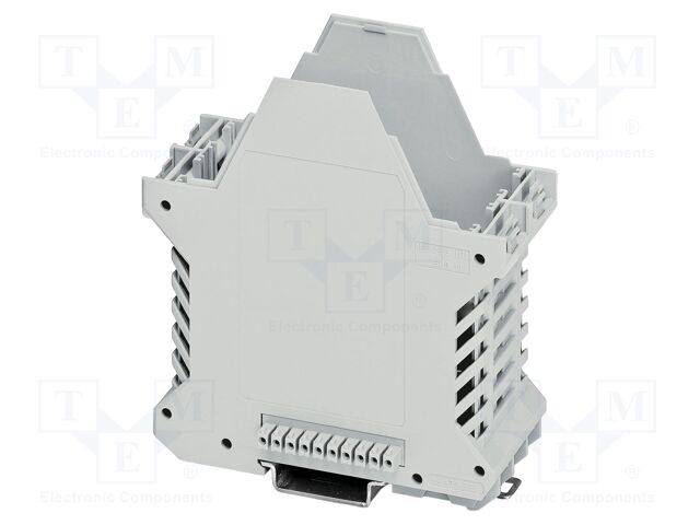 Enclosure base; with FE contact,with terminals; grey; UL94V-0