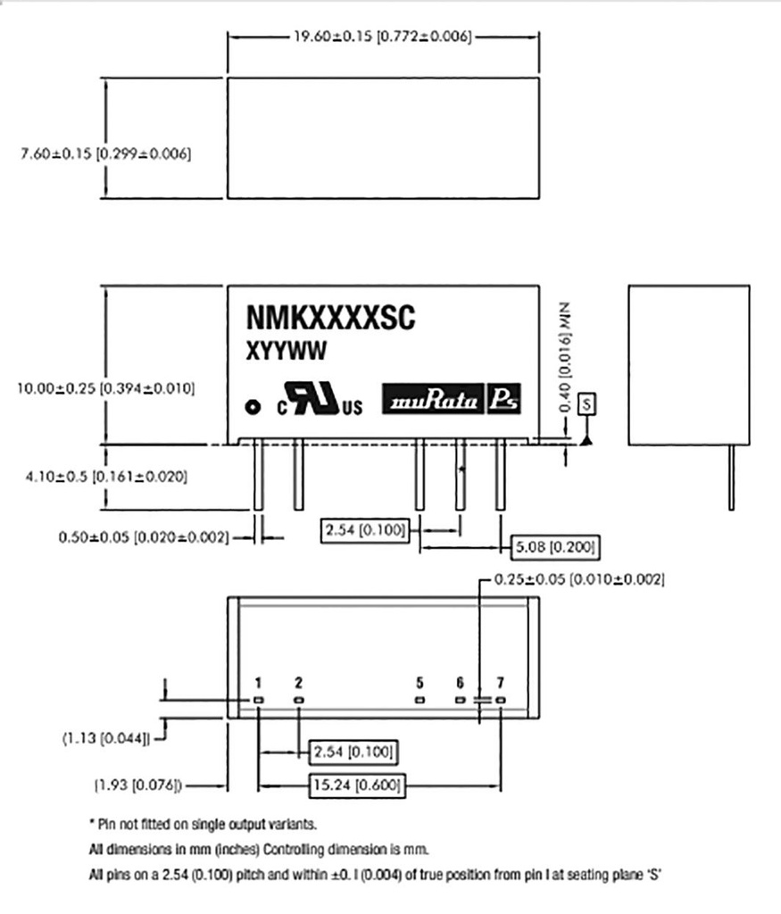 Converter: DC/DC; 2W; Uin: 10.8÷13.2V; Uout: 15VDC; Uout2: -15VDC