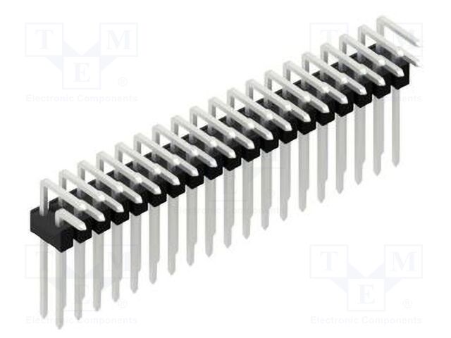 Connector: pin strips; pin header; male; PIN: 38; 2.54mm; THT; 2x19