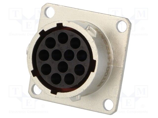 Connector: circular; Series: RT360; socket; female; PIN: 12; IP67