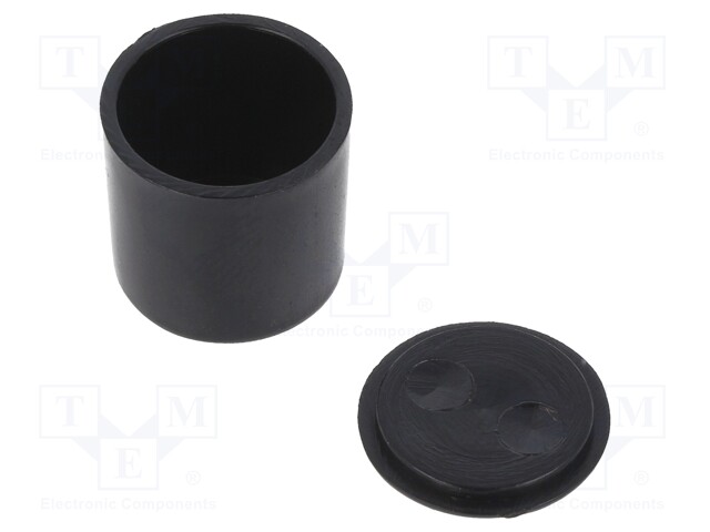 Enclosure: for alarms; Z: 14mm; ABS; black; Ø: 14.8mm