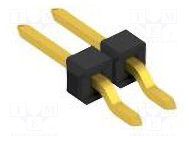 Connector: pin strips; pin header; male; PIN: 2; 2.54mm; SMT; 1x2