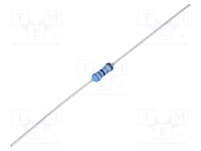 Resistor: thin film; THT; 820kΩ; 600mW; ±5%; Ø2.5x6.5mm; 50ppm/°C
