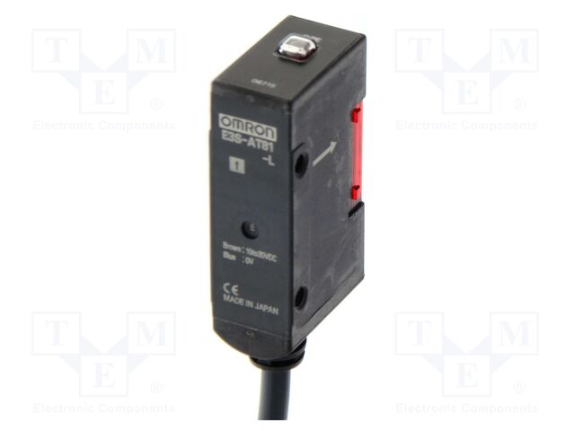 Sensor: photoelectric; transmitter; Range: 7m; NPN