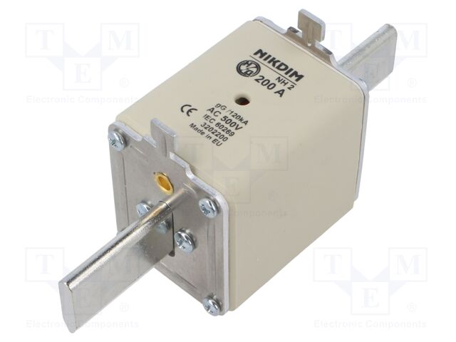 Fuse: fuse; gG; 200A; 500VAC; industrial; NH2