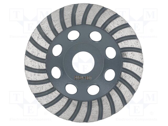 Grinding wheel; Ø: 180mm; Øhole: 22.2mm; Disc thick: 6mm; Turbo