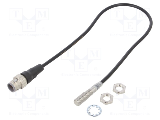 Sensor: inductive; OUT: PNP / NO; 0÷1.2mm; 10÷30VDC; M8; IP67; 200mA