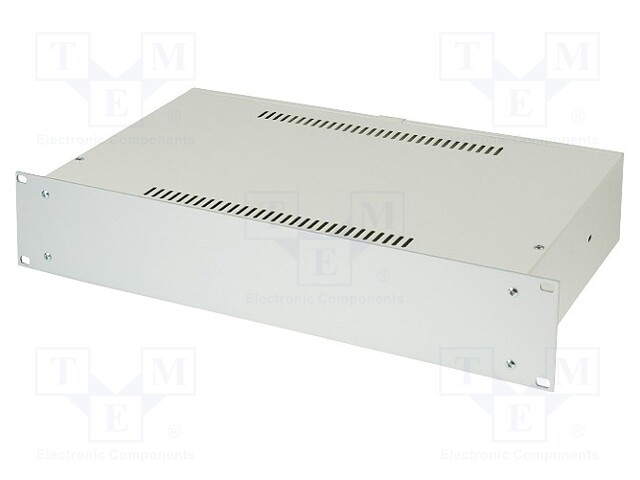 Enclosure: 19" standard; 180; 2U; 263mm; light grey