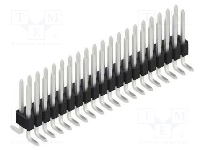 Connector: pin strips; pin header; male; PIN: 40; 1.27mm; SMT; 2x20