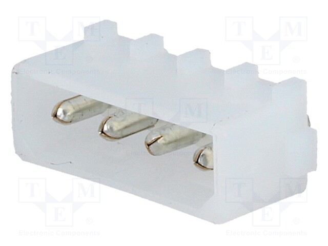 Socket; wire-board; Commercial MATE-N-LOK; male; PIN: 4; THT; 250V