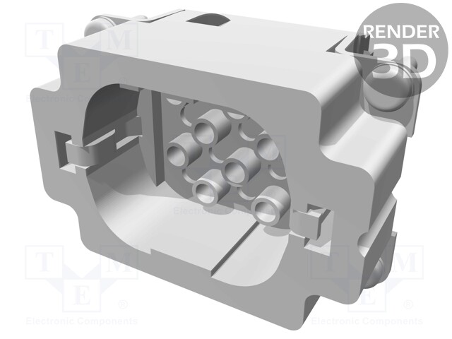 Connector: HTS; male; HD.16; PIN: 16; 16+PE; crimped,on cable; 250V