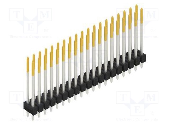 Connector: pin strips; pin header; male; PIN: 38; 2.54mm; THT; 2x19