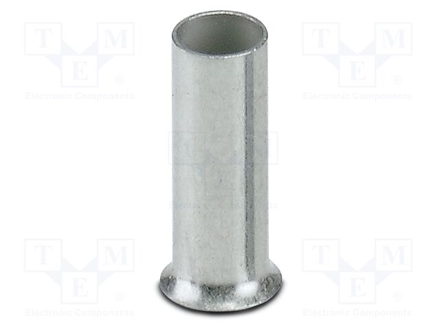 Tip: bootlace ferrule; non-insulated; copper; 2.5mm2; tinned; 7mm