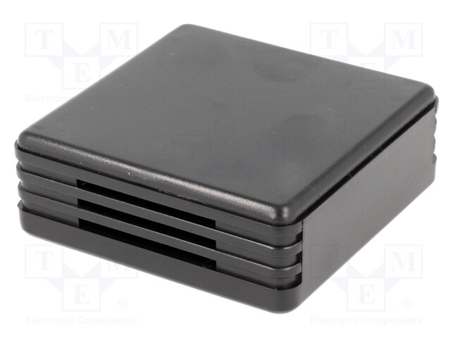 Enclosure: for alarms; X: 71mm; Y: 71mm; Z: 27mm; ABS; black