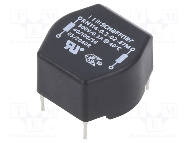 Inductor: wire with current compensation; THT; 47mH; 300mA