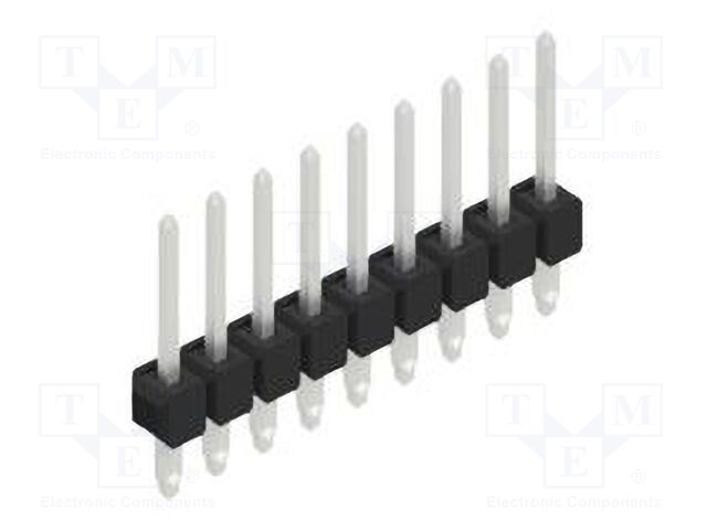 Connector: pin strips; pin header; male; PIN: 9; 2.54mm; THT; 1x9