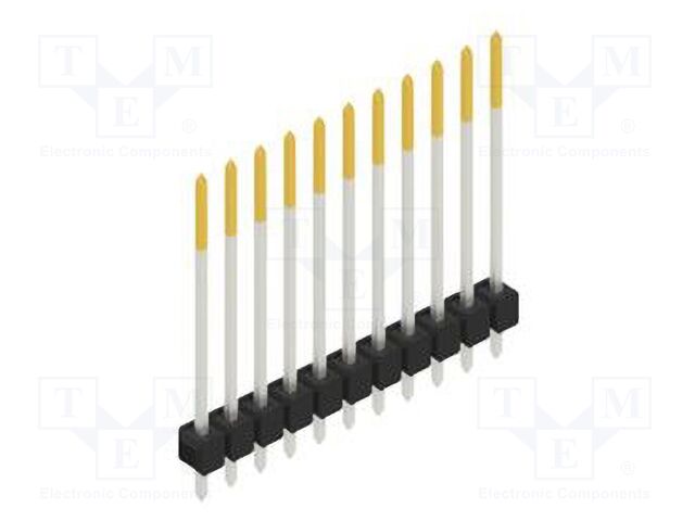 Connector: pin strips; pin header; male; PIN: 11; 2.54mm; THT; 1x11