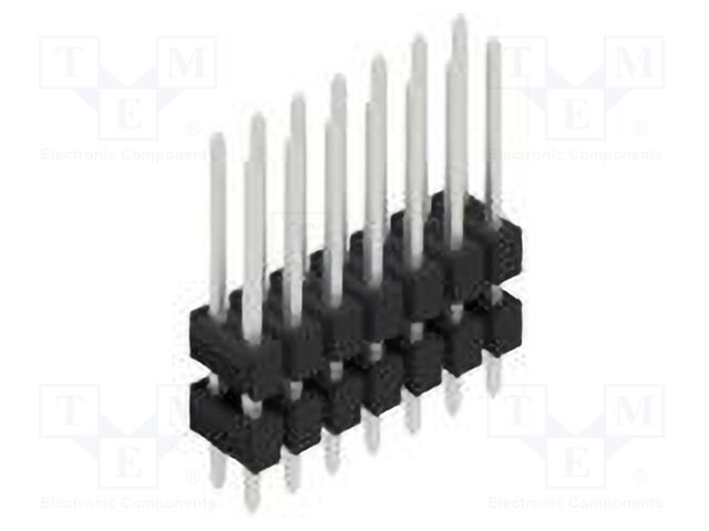 Connector: pin strips; pin header; male; PIN: 14; 2.54mm; THT; 2x7