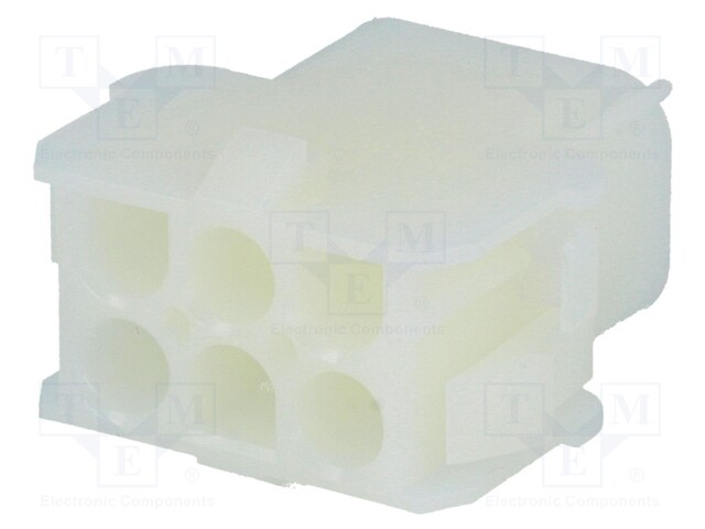 Plug/socket; wire-wire; male,female; Universal MATE-N-LOK; PIN: 6