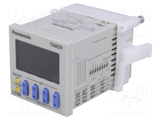 Timer; Range: 0,001s÷999,9h; transistor; 100÷240VAC; on panel