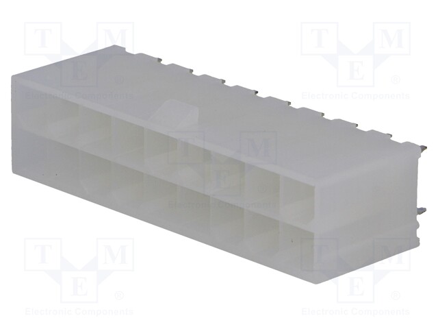 Socket; wire-board; male; Mini-Fit Jr; 4.2mm; PIN: 18; THT; 9A