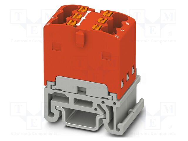 Splice terminal: rail; 17.5A; 500V; push-in; PA; 0.14÷2.5mm2; TS15