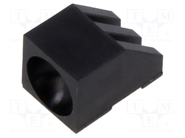 LED housing; 5mm; black; UL94V-2; polyamide; No.of diodes: 1