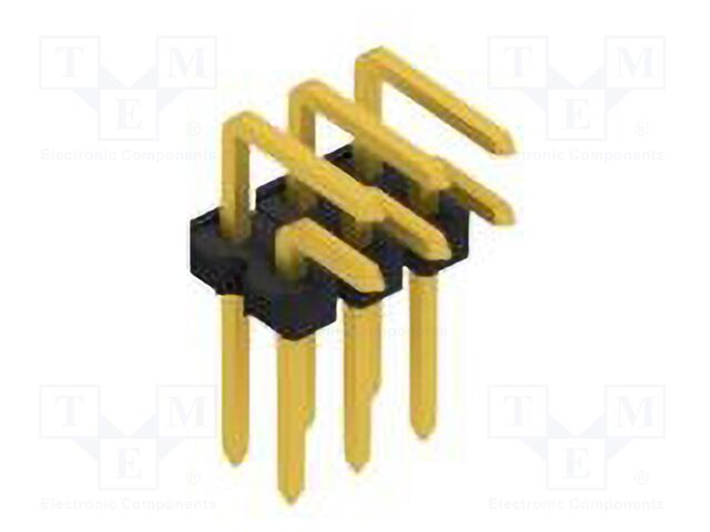 Connector: pin strips; pin header; male; PIN: 6; 2.54mm; THT; 2x3