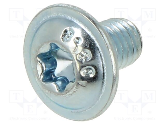 Screw; M5x8; Head: button; Torx®; TX25; steel; zinc
