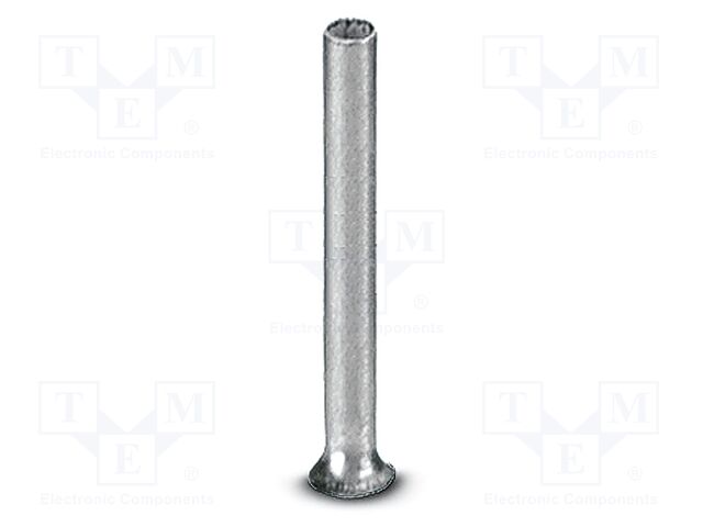 Tip: bootlace ferrule; non-insulated; copper; 1mm2; tinned; 10mm