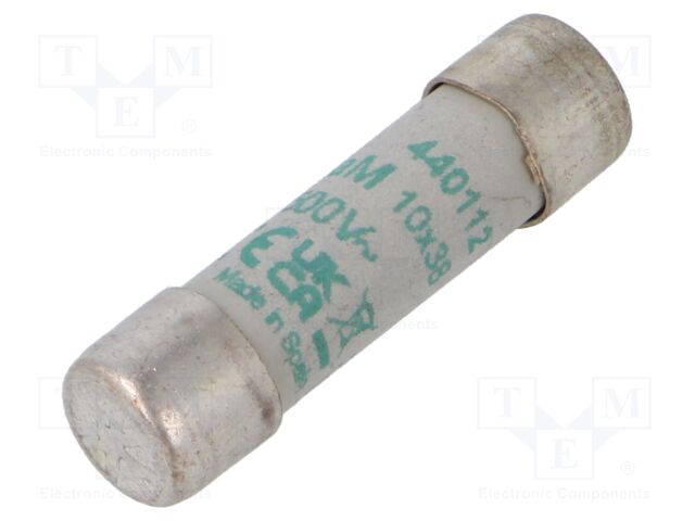 Fuse: fuse; aM; 12A; 500VAC; ceramic,cylindrical,industrial