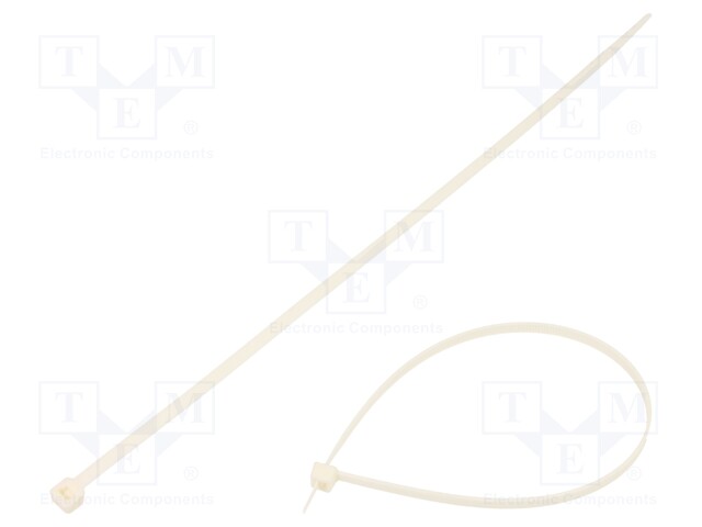 Cable tie; L: 300mm; W: 4.8mm; polyamide; 230N; white; Ømax: 81mm