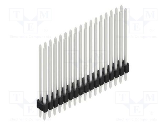Connector: pin strips; pin header; male; PIN: 34; 1.27mm; THT; 2x17