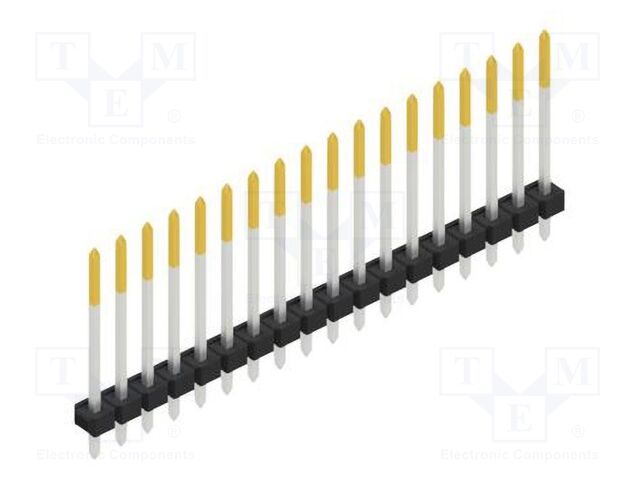 Connector: pin strips; pin header; male; PIN: 18; 2.54mm; THT; 1x18