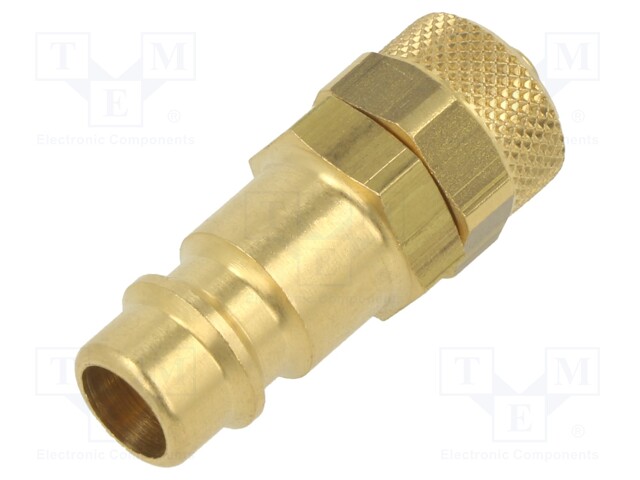 Connector; connector pipe; 0÷35bar; brass; NW 7,2,hose 4x6mm